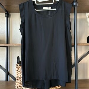 everleigh Black Sleeveless Blouse